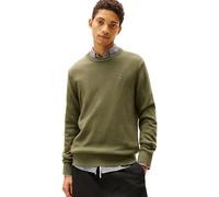 Tommy Jeans Rundhalspullover Herren Slim Fit 100% Baumwolle Grün (Dark Greenery) Gr. S