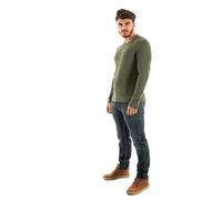 Tommy Jeans Herren Pullover Sweater Slim Fit, Grün (Pewter Green), 3XL