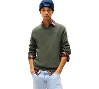 Tommy Jeans Slim Fit Pullover aus reiner Baumwolle in Dunkelgruen, Größe XXL