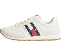 Tommy Jeans Herren Runner Sneaker Classic Runner zum Schnüren, Elfenbein (Ivory), 42