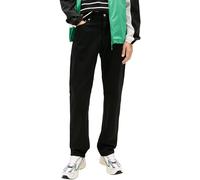 Slim-fit-Jeans TOMMY JEANS "RYAN SLIM FIT", Herren, Gr. 34, Länge 32, denim schwarz, Denim/Jeans, Obermaterial: 99% Baumwolle, 1% Elasthan, unifarben, slim fit normal, Jeans Slim-fit-Jeans, Slim fit m