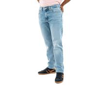Regular-fit-Jeans TOMMY JEANS "RYAN RGLR STRGHT", Herren, Gr. 36, Länge 34, denim light2, Denim/Jeans, Obermaterial: 81% Baumwolle, 18% Lyocell, 1% Elasthan, unifarben, casual, Jeans, mit Logoprägung