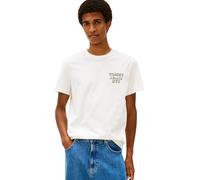 Tommy Jeans Herren S/S T-Shirt, Weiß (Ecru), XL