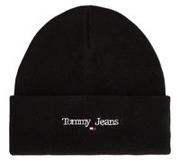 Tommy Jeans Herren TJM Sport Beanie AM0AM11340 Gestrickte Mütze, Schwarz, OS