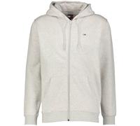 Tommy Jeans TJM Reg S Flag Zip Fleece Thru Kapuzenpullover, Herren, Grau (Silver Grey Heather), M