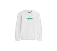 Sweatshirt TOMMY JEANS "TJM REGULAR CREW", Herren, Gr. L, ice grau heather, Sweatware, Obermaterial: 100% Baumwolle, unifarben, regular fit normal, Rundhals, eingesetzt Rippbündchen, Sweatshirts Sweat