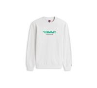 Sweatshirt TOMMY JEANS "TJM REGULAR CREW", Herren, Gr. XL, ice grau heather, Sweatware, Obermaterial: 100% Baumwolle, unifarben, regular fit normal, Rundhals, eingesetzt Rippbündchen, Sweatshirts Swea