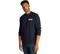 Tommy Jeans Herren Sweatshirt Entry Graphic Rundhalsausschnitt, Blau (Dark Night Navy), S