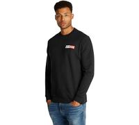Tommy Jeans Herren Sweatshirt Entry Graphic Rundhalsausschnitt, Schwarz (Black), XXL