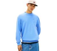 Tommy Jeans Herren Sweatshirt Regular Fit Flag Fleece Rundhalsausschnitt, Blau (Light Horizon Blue), S