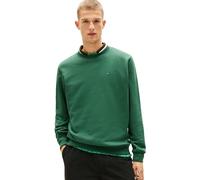 Tommy Jeans Herren Sweatshirt Regular Fit Flag Fleece Rundhalsausschnitt, Mehrfarbig (Shadow Pine), M