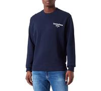 Tommy Jeans Herren Sweatshirt Tjm Reg Entry Graphic Crew ohne Kapuze, Blau (Dark Night Navy), XL
