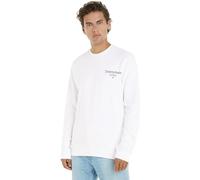Tommy Jeans Herren Sweatshirt Tjm Reg Entry Graphic Crew ohne Kapuze, Weiß (White), XXL