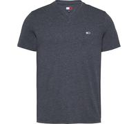 Tommy Jeans Herren T-Shirt Kurzarm Jaspe V-Ausschnitt