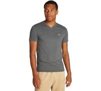 Tommy Jeans Herren T-Shirt Kurzarm Jaspe V-Ausschnitt, Schwarz (Washed Black Heather), XXL