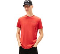 Tommy Jeans T-Shirt TJM Slim Linear Chest Tee – Slim Fit, 100% Baumwolle – Terracotta Rot, Gr. M