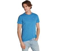 Tommy Jeans Herren T-Shirt Kurzarm Rundhalsausschnitt, Blau (Coastal Cobalt), L