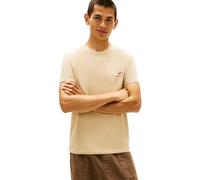 Tommy Jeans Slim Fit T-Shirt aus reiner Baumwolle in Beige, Größe M