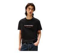 Tommy Jeans Herren T-Shirt Kurzarm Tee Regular Fit, Schwarz (Black), XXL