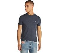 Tommy Jeans Herren T-Shirt Kurzarm Tee Rundhalsausschnitt, Blau (Dark Night Navy Htr), XXL