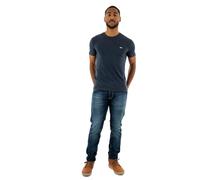 Tommy Jeans Herren TJM Xslim Jaspe Htr Tee EXT Dm0dm20363 S/S T-Shirt, Blue (Dark Night Navy Heather), XXL EU
