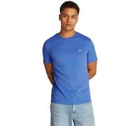 Tommy Jeans Herren T-Shirt Kurzarm Tee Rundhalsausschnitt, Blau (Tempo Blue Htr), XXL