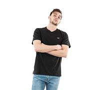 Tommy Jeans Herren T-Shirt Kurzarm TJM Classic Rundhalsausschnitt, Schwarz (Black), L