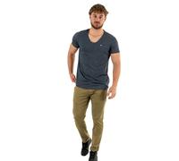Tommy Jeans Herren T-Shirt Kurzarm Tjm Slim Jaspe V Neck V-Ausschnitt, Blau (Dark Night Navy), XS
