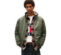 Blouson TOMMY JEANS "TJM ESSENTIAL PADDED JACKET EXT", Herren, Gr. S, pewter grün, Web, Obermaterial: 100% Polyester. Futter: 100% Polyester, regular fit, elastischer Bund, Jacken, Freizeitjacke, Über