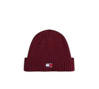 Tommy Jeans Herren TJM Heritage Core Beanie AM0AM13669, Rot, Einheitsgröße, Rot (Rotwein), Einheitsgröße