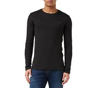 Tommy Jeans Herren Tjm Original Rib Longsleeve Tee Dm0dm04409 Langarm Strickoberteile, Schwarz (Tommy Black), S EU