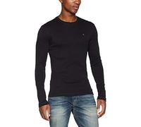 TOMMY JEANS Slim Fit T-Shirt Langarm Rundhals schwarz XS