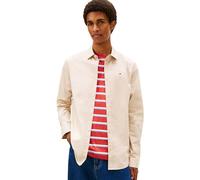 Tommy Jeans Herren TJM Original Stretch Shirt DM0DM04405 L/S Hemd, Beige (Gulf Sand), L, Beige (Gulf Sand), L