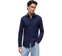 Tommy Jeans Herren Tjm Original Stretch Shirt Dm0dm04405 Langarmhemden Gewebte Oberteile, Blue (Black Iris), XXL EU