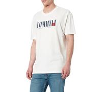 Tommy Jeans Herren TJM Reg DNA Flag Tee EXT Dm0dm21941 S/S T-Shirt, White (Ecru), XS EU