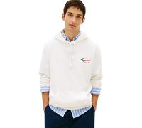 Tommy Jeans Herren TJM Reg Entry Sign Hoodie EXT Dm0dm22680 Kapuzenpullover, White (Ecru), M