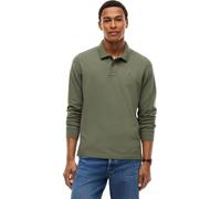 Langarm-Poloshirt TOMMY JEANS "REGULAR POLO", Herren, Gr. XXL, grün (rocky mountain), Jersey, Obermaterial: 100% Baumwolle, unifarben, regular fit normal, Rundhals, eingesetzt Rippstrickbündchen, Shir