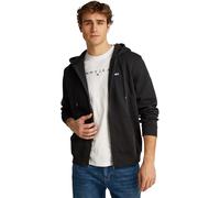 Tommy Jeans Herren TJM Reg Flag Zip Fleece Thru Dm0dm20743 Kapuzenpullover Mit Durchgehendem Reißverschluss, Black (Black), L EU