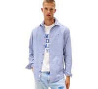 Tommy Jeans Herren TJM Reg Oxford Check EXT Dm0dm22025 L/S Shirt, Blue (Soft Sapphire Check), S EU