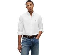 Tommy Jeans Herren TJM Reg Oxford EXT Dm0dm21298 L/S Shirt, White (Ecru), L EU