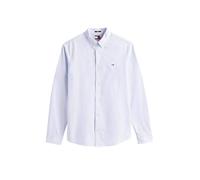 Langarmhemd TOMMY JEANS "TJM REG OXFORD SHIRT EXT", Herren, Gr. XXL, N-Gr, blau (sweet blau), Web, Obermaterial: 100% Baumwolle, casual, regular fit normal, Rundhals, Langarm eingesetzt 1-Knopf-Mansch