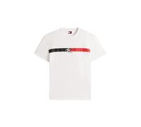 Tommy Jeans Herren TJM Reg Signature Stripe T EXT Dm0dm22539 S/S T-Shirt, White (Ecru), 3XL