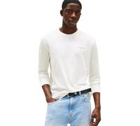 Tommy Hilfiger Langarmshirt TJM SLIM CHEST LINEAR LS TEE EXT Herren Ecru XXL Baumwolle Rundhals