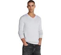Tommy Jeans Herren Tjm Slim Essential Vneck Dm0dm19429 Kurzarm Polo, Grau, XL EU