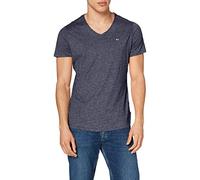 Tommy Jeans Herren TJM SLIM JASPE V NECK T-Shirt, Marineblau (Twilight Navy), S