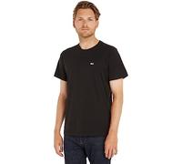 Tommy Jeans Herren Tjm Slim Jersey Neck Ext Dm0dm09598 Kurzarm Strickoberteile, Black (Black), XL EU