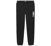 Sweathose TOMMY JEANS "TJM SLIM RWB DNA GRAPHIC PANT", Herren, Gr. M, N-Gr, schwarz, Sweatware, Obermaterial: 100% Baumwolle, casual, Hosen, mit elastischem Bund, großer Logoprint (55970345-M) schwarz