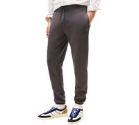 Sweathose TOMMY JEANS "TJM SLIM S FLAG SWEATPANT", Herren, Gr. S, N-Gr, washed schwarz, Sweatware, Obermaterial: 80% Baumwolle, 20% Polyester, slim fit lang, Hosen Sweathose, Mit Kordelzug (43765849-S