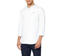 Tommy_Jeans Herren TJM Stretch Oxford Shirt Freizeithemd, Weiß (White 100), Large