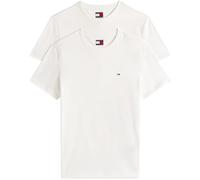Rundhalsshirt TOMMY JEANS "TJM XSLIM 2PACK JERSEY TEE EXT", Herren, Gr. XL, ecru, ecru, Single Jersey, Obermaterial: 100% Baumwolle, unifarben, casual, slim fit normal, Rundhals, Kurzarm eingesetzt ab